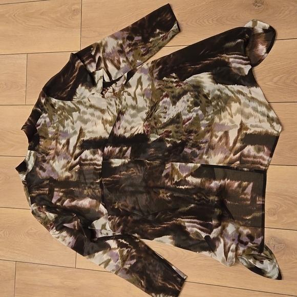 STELLA CARAKASI Sheer Blouse size S - Picture 7 of 8